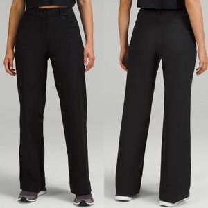Lululemon City‎ Sleeve Wide Leg High Rise Utilitech Pants Black W5ENJS Womens 28